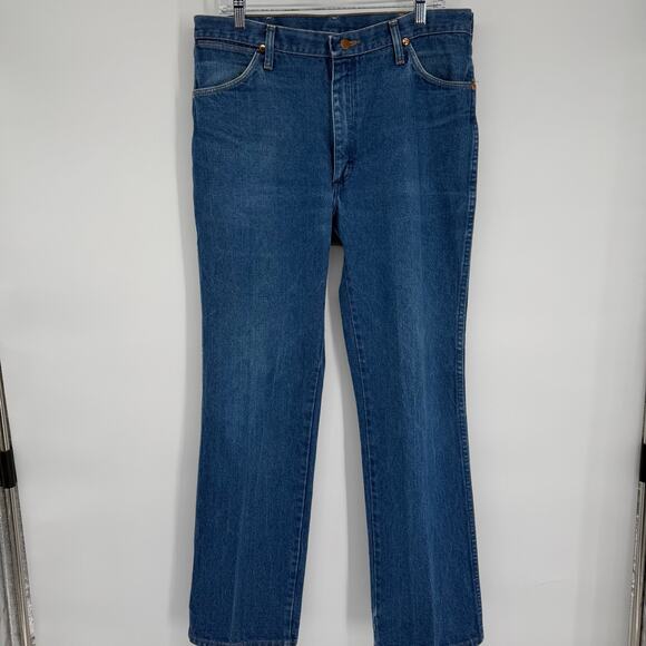 Vintage Wrangler Jeans Men’s 36 x 33 Straight Made In The USA Classic Denim - Picture 1 of 8